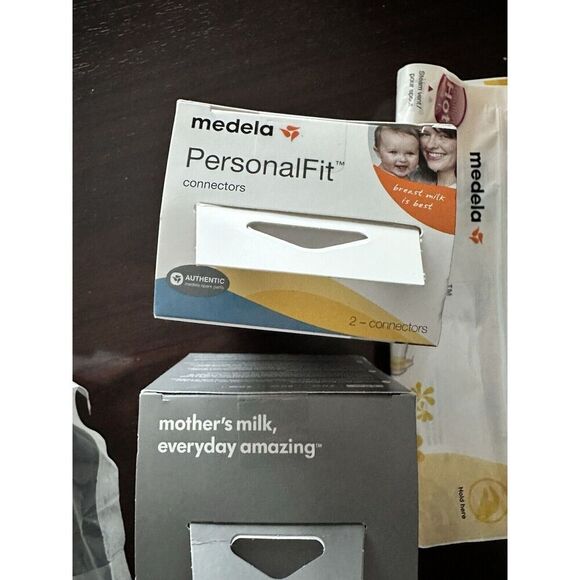 New Medela Lot-Spare Parts Kit Connecters/Membranes/milk Storage bags/tubing/fre - Picture 7 of 9